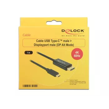 Προσαρμογέας καλωδίου βίντεο USB Type-C DisplayPort DeLOCK 85255