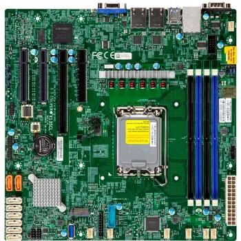 Super Micro SUPERMICRO X13SCL-F - Motherboard - micro ATX - Υποδοχή LGA1700 - Chipset C262 - 2 x Gigabit LAN - Onboard Γραφικά (MBD-X13SCL-F-B)