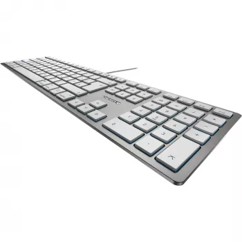 CHERRY KC 6000 λεπτό FOR MAC Πληκτρολόγιο Office USB QWERTZ Γερμανικό Ασημί