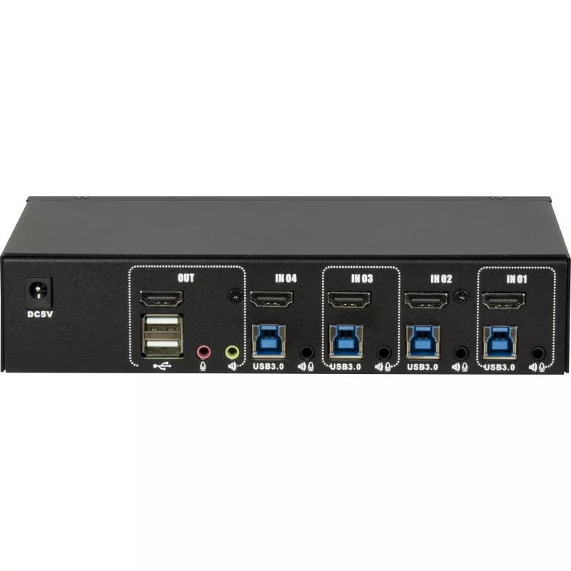 KVM switch Inter-Tech IPC AS-41HUS 4 θυρών USB