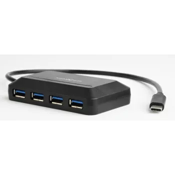 USB Hub GEMBIRD ACT-HUB3C-4P — USB 3.2 Gen 1 Type-A host σε 4 × USB 3.2 Gen 1 Type-C, 5000 Mbit/s, μαύρο