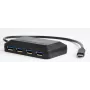 USB Hub GEMBIRD ACT-HUB3C-4P — USB 3.2 Gen 1 Type-A host σε 4 × USB 3.2 Gen 1 Type-C, 5000 Mbit/s, μαύρο