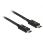 Καλώδιο USB DeLOCK 84844 USB 3.2 Gen 2 0,5 m USB C Μαύρο