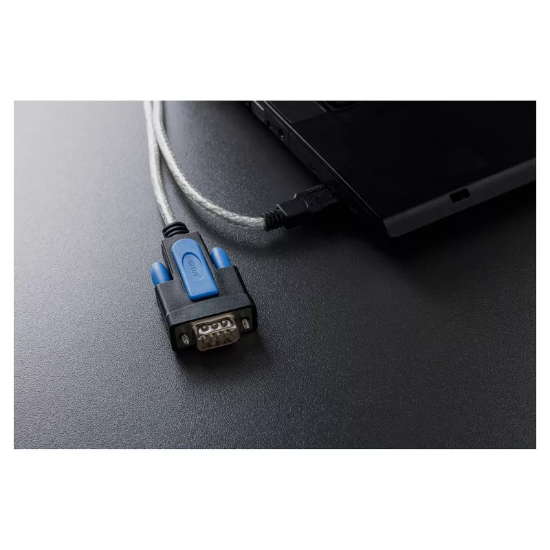 Καλώδιο προσαρμογέα USB 2.0 σε RS232 DIGITUS DA-70170, chipset FTDI, 1,8 m, USB Type-A σε DB9