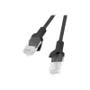 Καλώδιο δικτύου LANBERG PCU5-10CC-0025-BK RJ-45 Cat5e U/UTP 0,25 m μαύρο