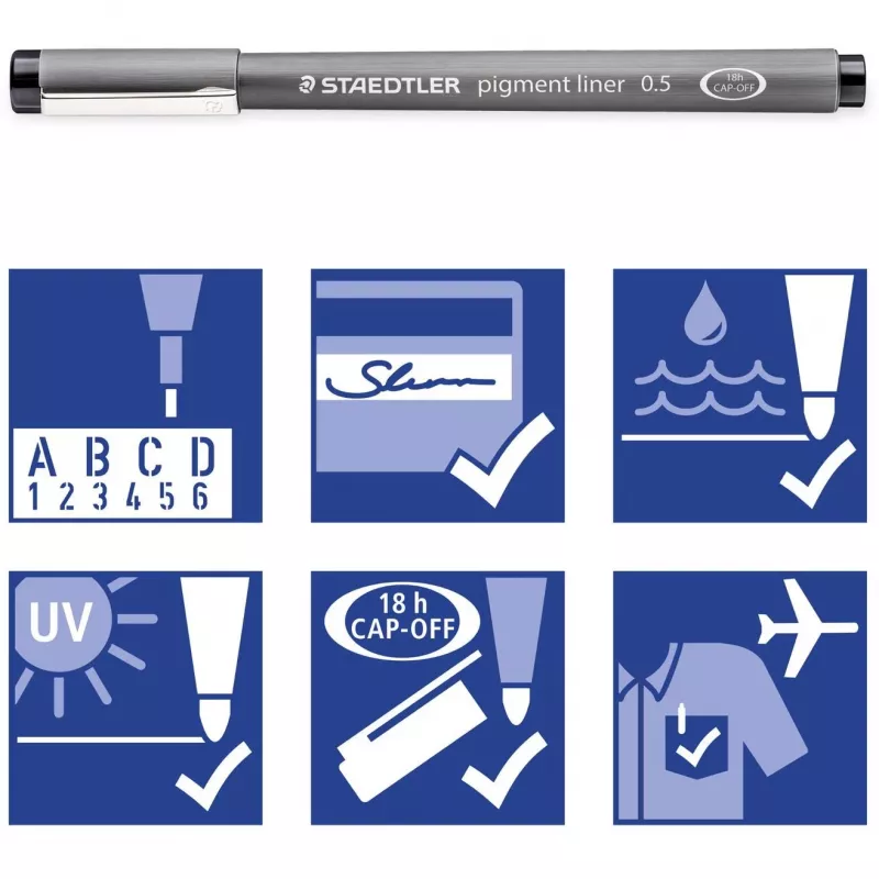 Fineliner Staedtler Pigment Liner 308 κόκκινο