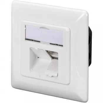 DIGITUS DN-9005-N - Πρίζα σύνδεσης, χωνευτή - RJ-45 X 2 - RAL 9010 - 2 Ports (DN-9005-N)