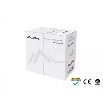 Καλώδιο δικτύου Lanberg LCU5-12CU-0305-R U/UTP Cat5e 305 m Κόκκινο
