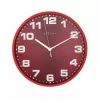 NeXtime Ρολόι 3053ro Dash Red, Ø35 cm, Επιτοίχιο, Κόκκινο/Ασημί
