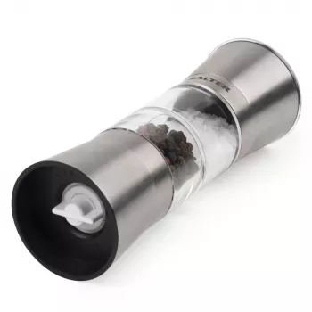 Μύλος αλατιού και πιπεριού Salter BW12957FEU7 Duo ρυθμιζόμενη άλεση, χειροκίνητος επιτραπέζιος μύλος
