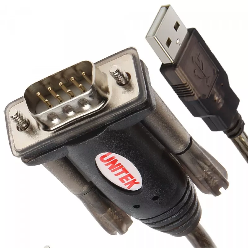 UNITEK Y-105A σειριακό καλώδιο μαύρο 1,5 m USB Type-A DB-9