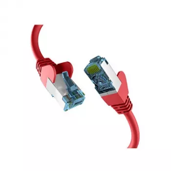 EFB-Elektronik Καλώδιο patch RJ45 με άκαμπτο καλώδιο Cat.7 κόκκινο 1,5 m S/FTP PIMF καλώδιο δικτύου LAN DSL Κατασκευαστής: EFB Elektronik (EC020200166)