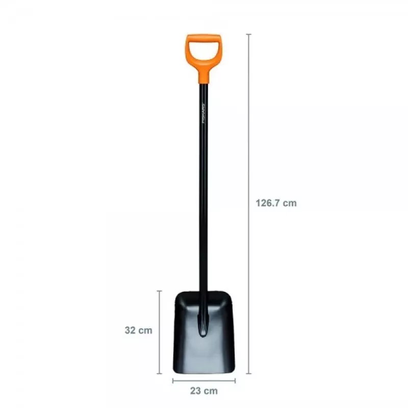 Fiskars Solid Metal Φτυάρι με λαβή D