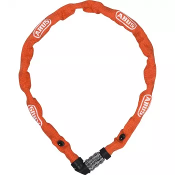 ABUS 1200/110 Web 57657 κλειδαριά αλυσίδας, σκληρυμένος χάλυβας, συνδυασμός 3 ψηφίων, 1100 mm, πορτοκαλί