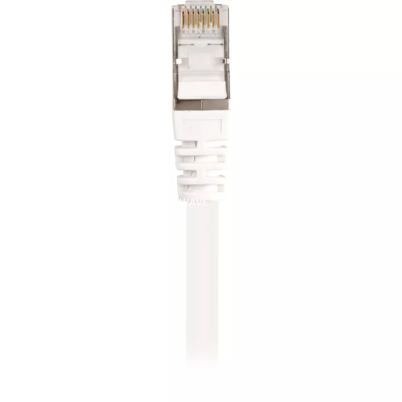 Καλώδιο patch RJ45 βύσμα αρσενικό > RJ45 βύσμα αρσενικό CAT.6 S/FTP (λευκό, 1,5 μέτρα)