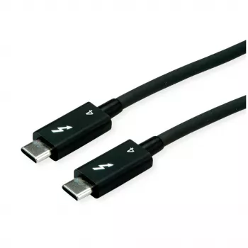 Καλώδιο USB ROLINE 11.02.9043 0,5 m USB 3.2 Gen 1 USB-C Μαύρο
