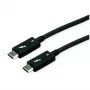 Καλώδιο USB ROLINE 11.02.9043 0,5 m USB 3.2 Gen 1 USB-C Μαύρο