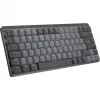 Logitech MX Mechanical Mini 920-010782 ασύρματο φωτιζόμενο πληκτρολόγιο, διακόπτες με κλικ, RF ασύρματο + Bluetooth LE, US International QWERTY, γραφίτης