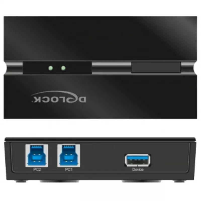 DeLOCK 11495 Διακόπτης δεδομένων υπολογιστή 5 Gbit/s Μαύρο Πλαστικό