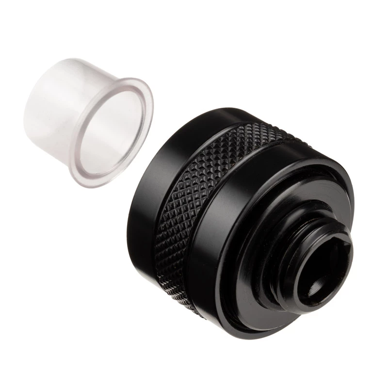 Fitting Alphacool 17473 — ορείχαλκος ύψος 23 mm, διάμετρος 26 mm, μαύρο
