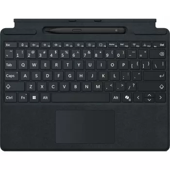 Microsoft Surface Pro Πληκτρολόγιο με schlank Pen QWERTZ Γερμανικό Μαύρο