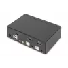 Διακόπτης KVM Digitus 2 Θυρών Single Display 4K HDMI
