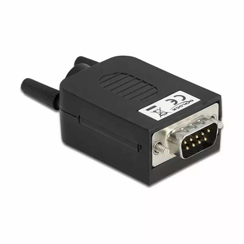Συνδετήρας καλωδίων DeLOCK 66232 Sub-D 9 10-πολική κλέμα μαύρο