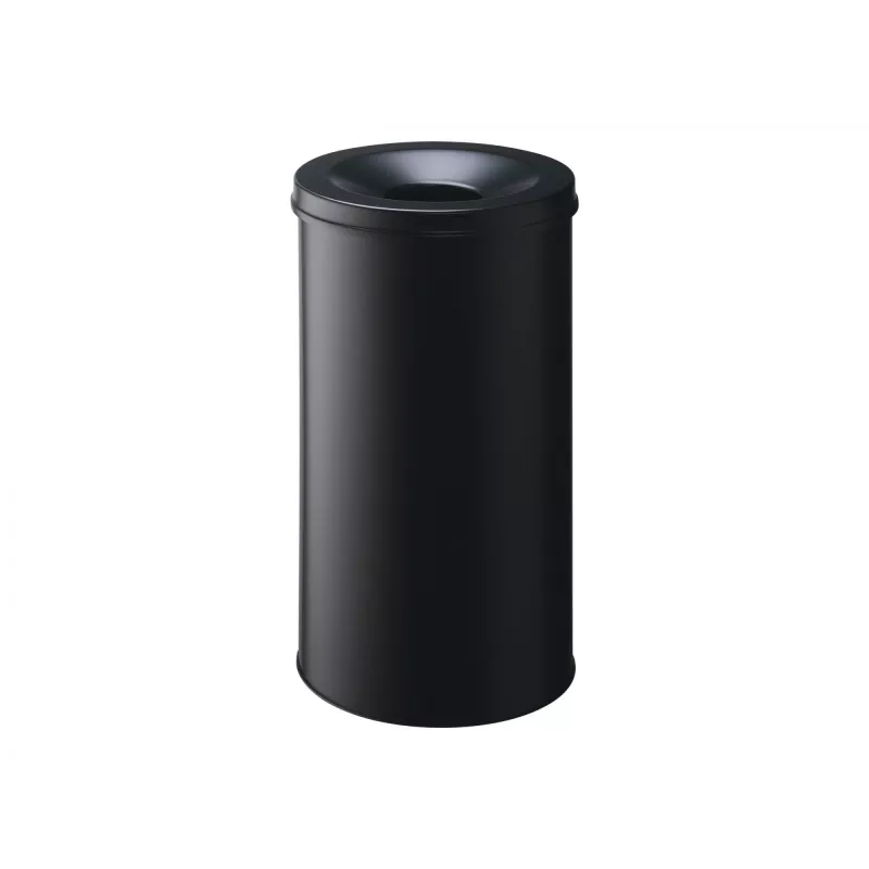 Durable Κάδος απορριμμάτων - Στρογγυλός - 60 L - Ατσάλι - Μαύρο