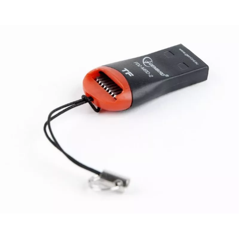 Αναγνώστης καρτών Gembird FD2-MSD-3 USB 2.0 Μαύρο Κόκκινο