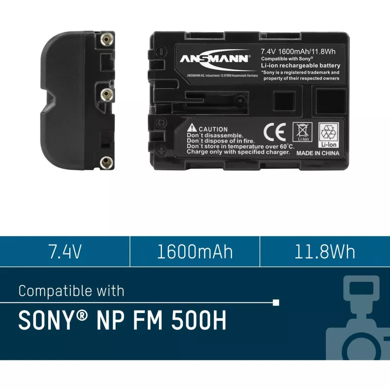 ANSMANN A-Son NP FM 500 H - Μπαταρία κάμερας Li-Ion 1500 mAh (5044503)