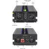 Μετατροπέας QOLTEC Monolith 3000 MS Wave, 12V→230V, 1500/3000W, με USB
