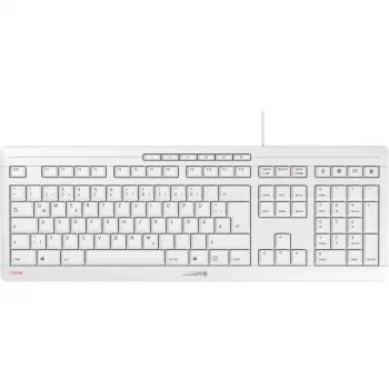 CHERRY STREAM Πληκτρολόγιο Γραφείου USB QWERTZ Γερμανικό λευκό