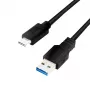 Logilink - Καλώδιο USB - USB Type A (W) σε USB-C (M) - USB 3.2 Gen 1 - 3 A - 1 m - Μαύρο (CU0168)