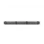 Patchpanel 1U LANBERG PPS5-1024-B — 24 θυρών RJ-45 Cat5, μέταλλο, μαύρο, τοποθέτηση σε rack