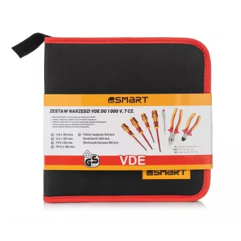 Σετ εργαλείων VDE Smart365 SM-51-12007 — μονωμένα χειροκίνητα εργαλεία, 7 τεμ. με βαλίτσα μεταφοράς