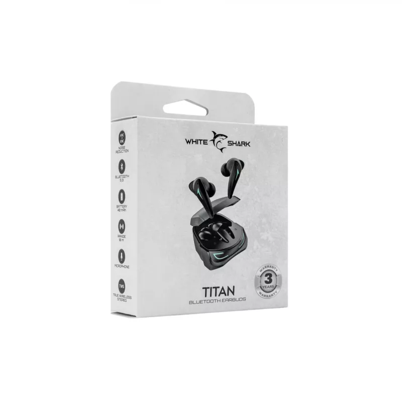 Ακουστικά White Shark GEB-TWS96 Titan Μαύρο