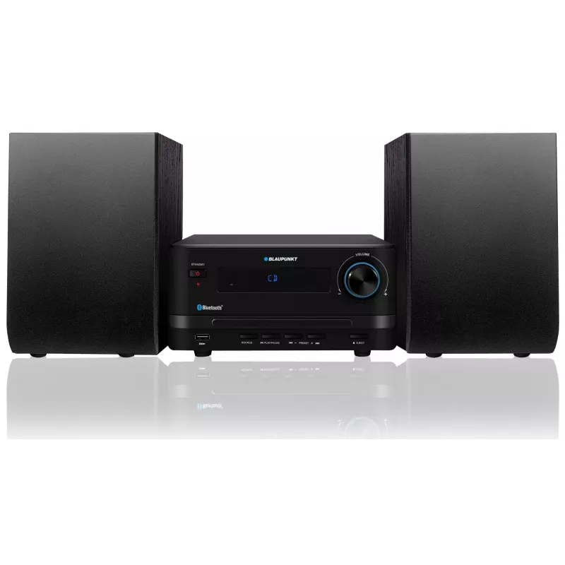 Μικροσύστημα ήχου σπιτιού BLAUPUNKT MS14BT — CD/MP3-Player, Bluetooth, USB, FM RDS, 15 W RMS, μαύρο
