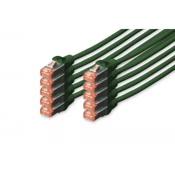 Καλώδιο δικτύου Digitus CAT 6 S/FTP RJ-45 0,25 m πράσινο