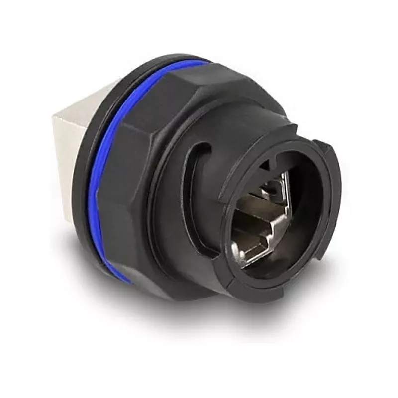 DeLOCK 67048 Υποδοχή τοποθέτησης / ζεύκτης RJ45 Cat.6A, μαύρο