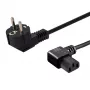 Καλώδιο τροφοδοσίας SAVIO CL-115 IEC C13 σε αρσενικό, 1,2 m, μαύρο