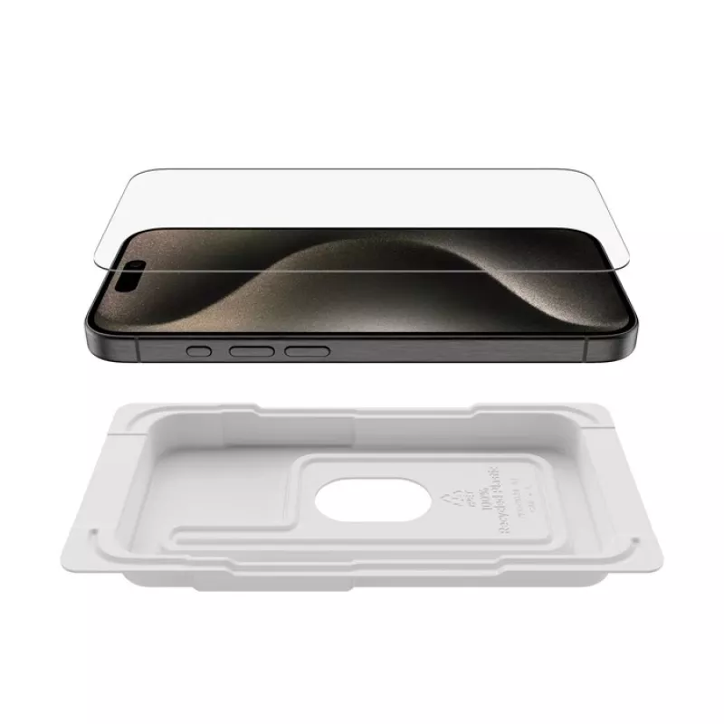 Μεμβράνη προστασίας οθόνης Belkin ScreenForce iPhone 15 Pro σκληρυμένο γυαλί