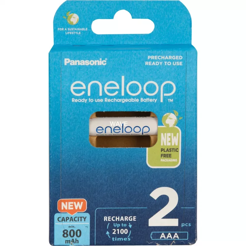 Επαναφορτιζόμενες μπαταρίες PANASONIC ENELOOP AAA 800 mAh 2 τεμ. (BK-4MCDE/2CP)