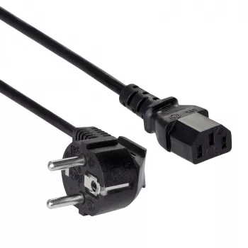 Akyga AK-PC-05C καλώδιο τροφοδοσίας, CEE 7/7 σε IEC C13, χαλκός 3 x 1 mm², 5 m, μαύρο