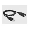 Σειριακό καλώδιο DeLOCK 66280 USB Type-A DB-9 0,8 m μαύρο
