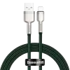 Καλώδιο USB-A σε Lightning Baseus 1 m, πράσινο
