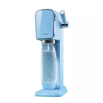 Συσκευή σόδας SODASTREAM Art Blue Steel — Φιάλη πλαστική 1 L, Ανθρακωτής 60 L, 173×245×430 mm