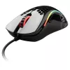 Glorious Gaming Glorious Model D Ποντίκι Glossy (Μαύρο), Δεξιόχειρας, Οπτικό, USB Type-A, 12000 DPI, 1 ms, Μαύρο