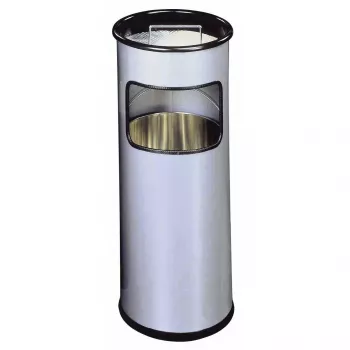 Κάδος απορριμμάτων Durable 333023 17 L στρογγυλός Μεταλλικός Ασημί