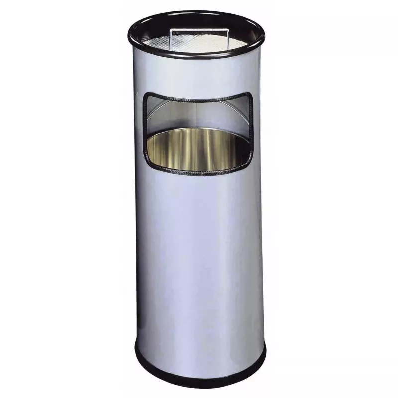 Κάδος απορριμμάτων Durable 333023 17 L στρογγυλός Μεταλλικός Ασημί