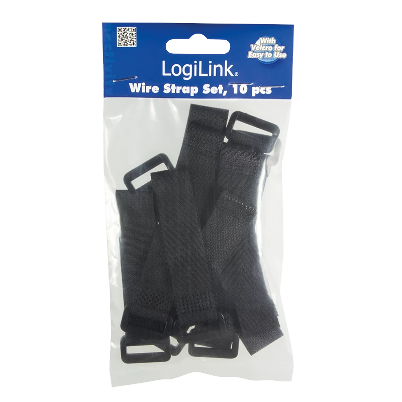 Δεματικά καλωδίων LOGILINK KAB0056 Νάιλον 150 mm Μαύρα, συσκευασία 10 τεμ.